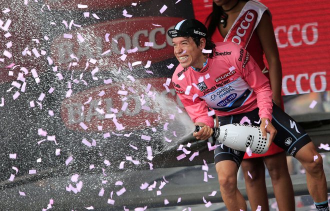 Rigoberto Uran bo med favoriti na slovenski pentlji. Foto Luk Benies/AFP