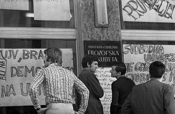 Vrhunec &raquo;maja 1968&laquo; je bil v Ljubljani pravzaprav spomladi 1971. FOTO: Edi Šelhaus