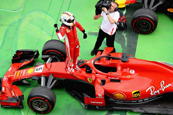 Sebastian Vettel je bil ponosen, ker je Ferrariju po dolgem času prinesel zmago v Kanadi. Foto: Reuters