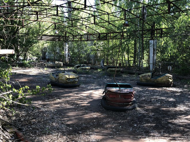 Zabaviščni park v Pripjatu bi morali odpreti 1. maja 1986, toda le nekaj dni prej so celotno mesto izpraznili zaradi jedrske nesreče. FOTO: Aljaž Vrabec