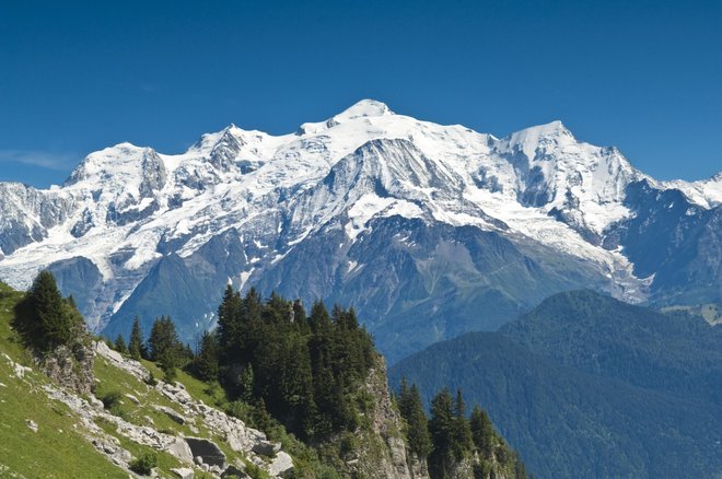 randonnée refuge du Varan - vue sur le Massif du Mont-Blanc