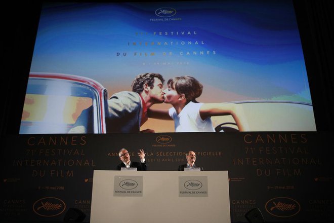 Na današnji novinarski konferenci v Parizu je direktor filmskega festivala v Cannesu naznanil letošnji program. FOTO: AP