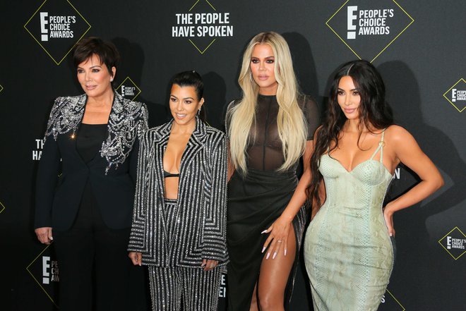 Kris Jenner, Kourtney Kardashian, Khloé Kardashian in Kim Kardashian. FOTO: Jean-Baptiste Lacroix/AFP