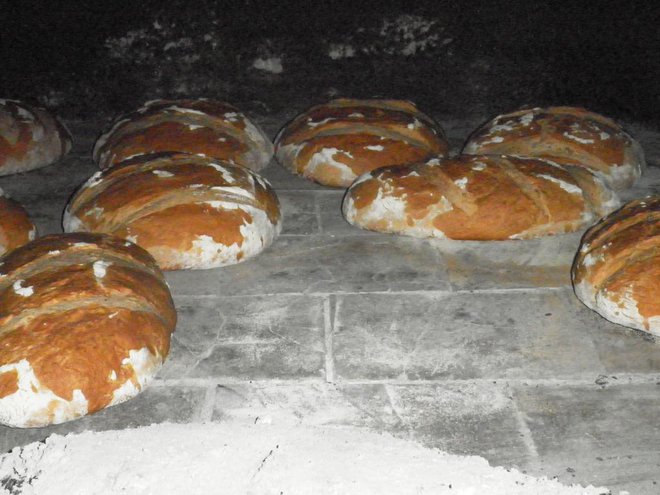 Skoraj čarovnija je zakuriti peč do prave vročine in pripraviti ravno prav velike in prav vzhajane kolač(k)e kruha. Foto: Branka Bizjan