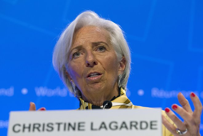 IMF, ki ga vodi Christine Lagarde, svari pred rastjo javnega dolga. Foto: Jose Luis Magana/AP