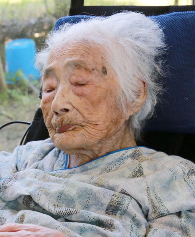 Nabi Tajima je umrla naravne smrti v bolnišnici na japonskem otoku Kikai. FOTO: AP