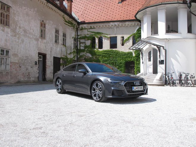 Audi A7 nove generacije na leto meri na 30 do 35 slovenskih kupcev. FOTO: Blaž Kondža