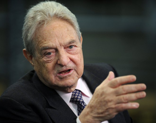 George Soros, 87-letni milijarder, je eden najbolj znanih investitorjev na svetu. FOTO: Axel Schmidt/AFP