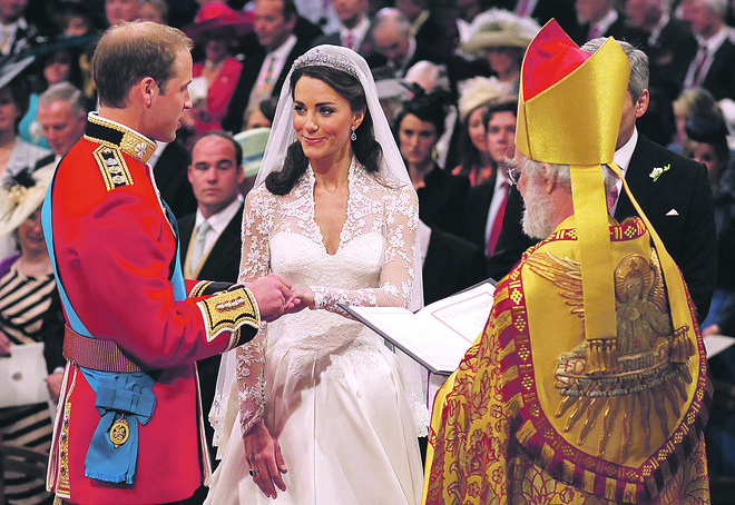 Poroka princa Viljema in Kate Middleton. FOTO: www.royal.uk