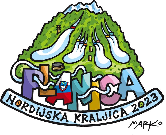 Planica, nordijska kraljica 2023 KARIKATURA: Marko Kočevar/