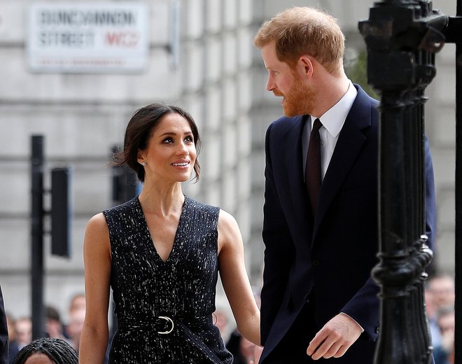 Bodoča vojvodinja in vojvoda Sussexa. FOTO: Reuters/Reuters