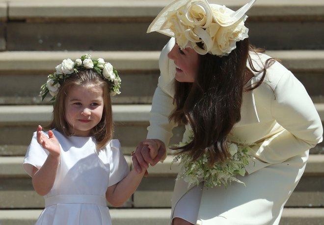 Princesa Charlotte je navdušila. FOTO: Jane Barlow/AFP