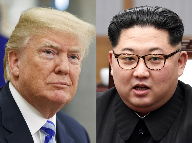 Trump je sprejel vabilo na neposredne pogovore s Kimom potem, ko sta si voditelja dolge mesece izmenjevala tudi osebne žalitve. FOTO: Evan Vucci/P