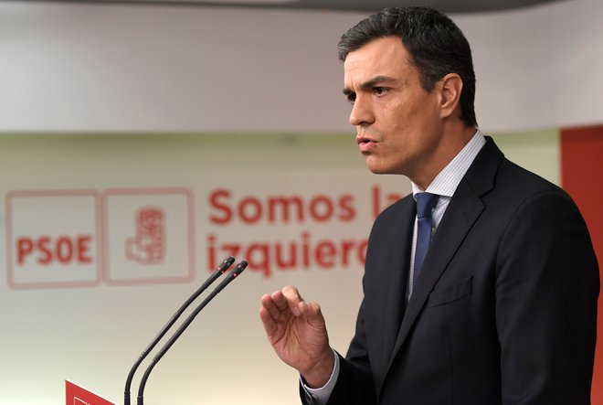 Pedro Sánchez na današnji tiskovni konferenci FOTO: Gabriel Bouys/AFP