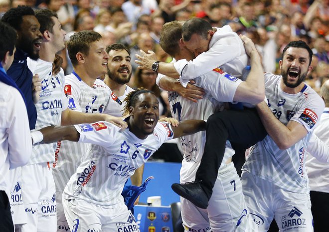 Rokometaši Montpellierja so presenetljivi zmagovalci lige prvakov. FOTO: Thilo Schmuelgen/Reuters