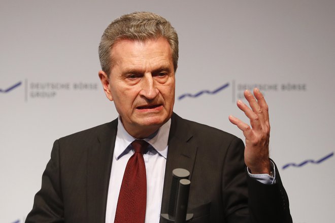 Proračunski komisar Günther Oettinger je užalil Italijane Foto Reuters