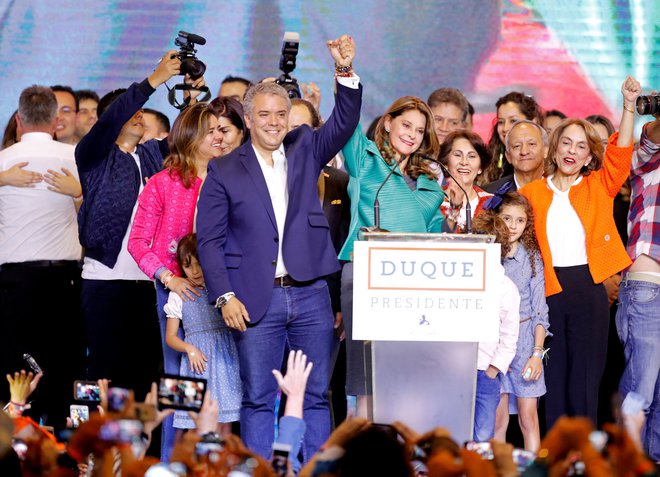 Ivan Duque je novi kolumbijski predsednik. FOTO: Reuters
