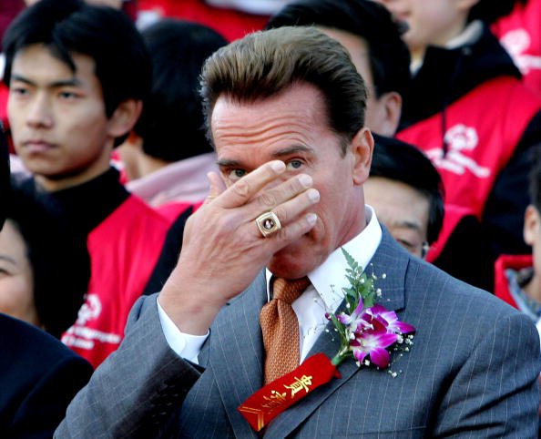 Arnold Schwarzenegger razume potrebo po varnosti, ne razume pa, da otroke uporabljajo v politični igri. FOTO: Guang Niu/Getty Images