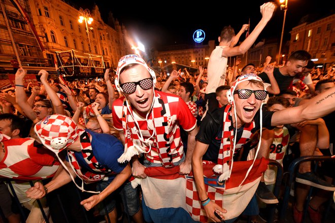 Slavje v Zagrebu. FOTO: AFP