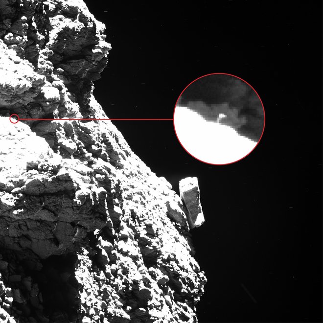 Philae FOTO:&nbsp;ESA/Rosetta/MPS for OSIRIS Team MPS/UPD/LAM/IAA/SSO/INTA/UPM/DASP/IDA