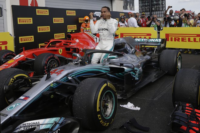 Lewis Hamilton je zanesljivo opravil s tekmeci na veliki nagradi Francije. FOTO: AP