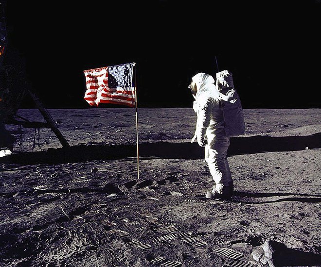 Buzz Aldrin je 20. julija 1969 stopil na Luno. FOTO: AFP