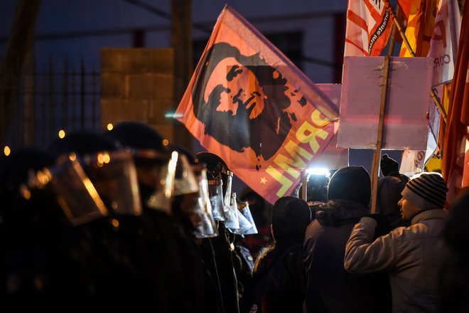 K stavki je argentinske delavci nagovorila Generalna konfederacija delavcev (CGT), druge skupine pa so organizirale tudi demonstracije. FOTO: Eitan Abramovich/AFP