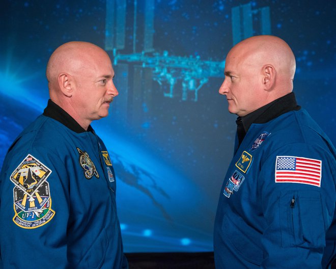 Mark (levo) in Scott Kelly (desno), dvojčka in astronavta FOTO: Robert Markowitz/Nasa
