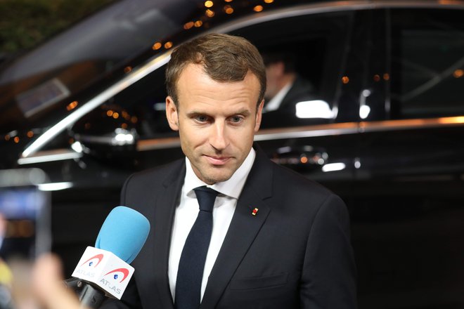 Francoski predsednik Emmanuel Macron. FOTO: AFP