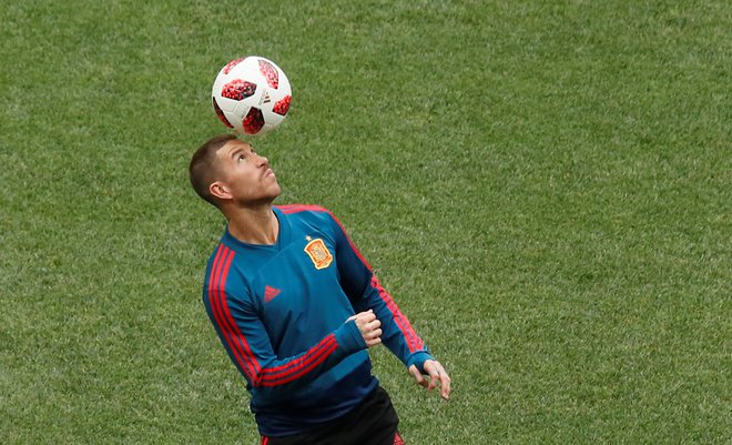Sergio Ramos očitno ne bo izvedel enajstmetrovke pri Španiji. FOTO: Reuters