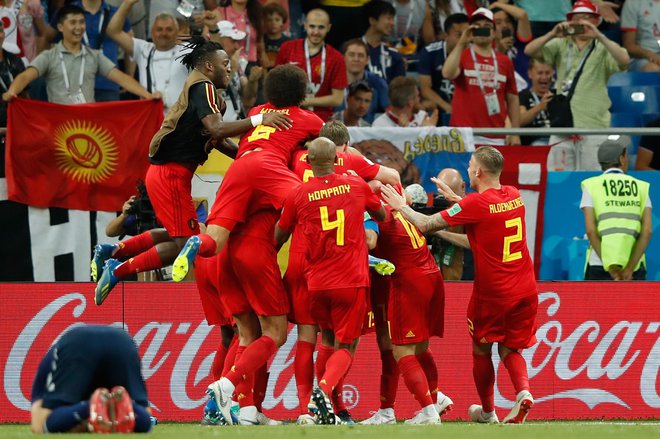 Belgijsko slavje je bilo nepopisno. FOTO: AFP