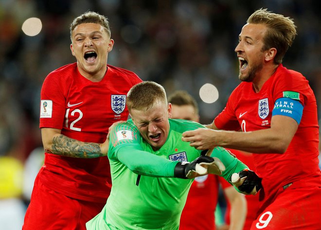 Angliji se je v lažjem delu žreba odprla pot do finala, toda tudi Hrvaški, Rusiji in Švedski. FOTO: Reuters