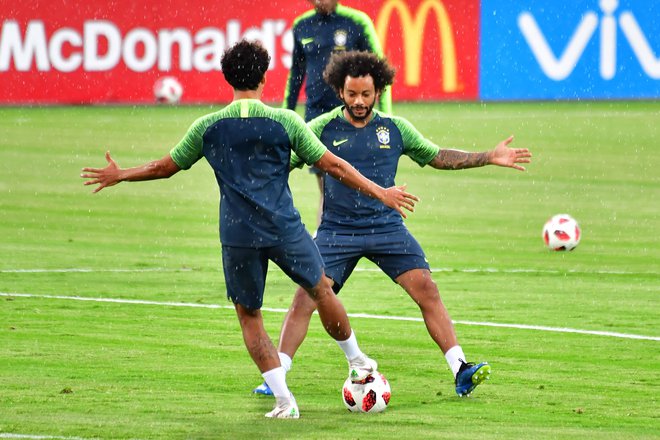 Marcelo se vrača v brazilsko začetno enajsterico. Foto Luis Acosta/AFP