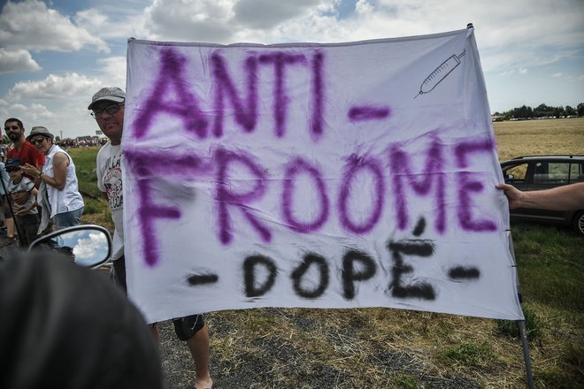 Gledalci so si mislili svoje o nastopu Chrisa Frooma. Foto Marco Bertorello/AFP