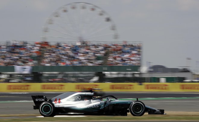 Lewis Hamilton je bil v kvalifikacijah Silverstona najhitrejši že šestič. Foto Luca Bruno/AP