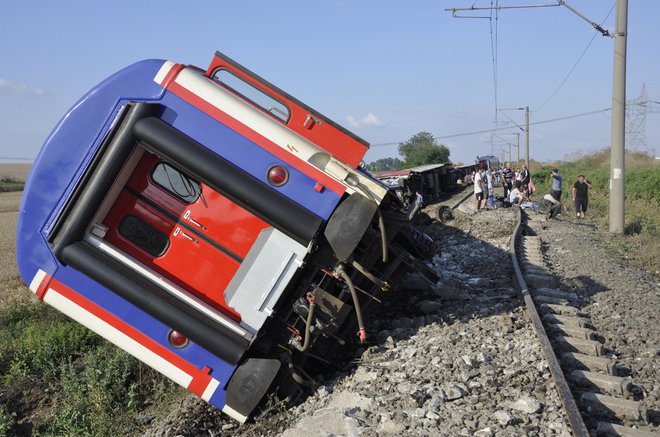 Vlak je prišel iz mesta Kapikule na meji z Bolgarijo, namenjen pa je bil v Istanbul. FOTO: Reuters