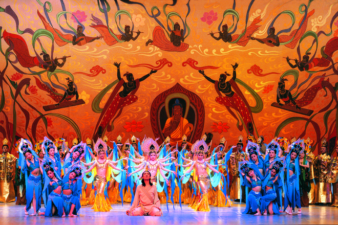 Plesalci iz Lanzhouja bodo razgrnili zgodbo o Dunhuangu, jamah Mogao in nepremagljivi moči ljubezni. Foto arhiv Ljubljana Festivala