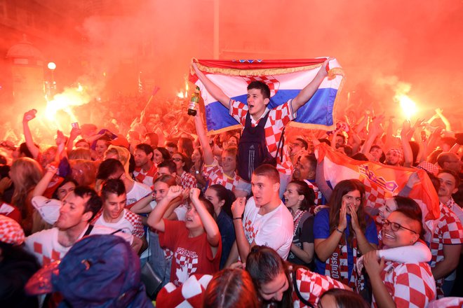 Hrvati so slavili prvo uvrstitev v finale. FOTO: AFP