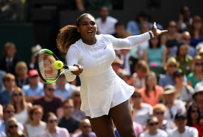 Serena Williams bo deset mesecev in pol po porodu igrala v finalu Wimbledona.<br />
Foto Reuters