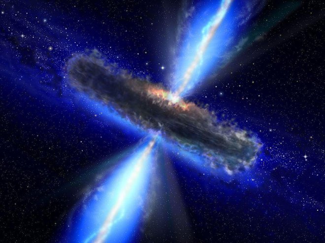 To je prvič, da smo dobili neposredni dokaz, da lahko astrofizikalni izvori imenovani blazarji ali točneje supermasivne črne luknje, ki ležijo v njihovih središčih, proizvajajo visoko-energijske nevtrine FOTO: Nasa