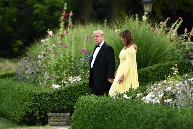 Lepotica in zver. Tako so nekateri ameriški mediji opisali predsedniški par. FOTO: Brendan Smialowski/Afp