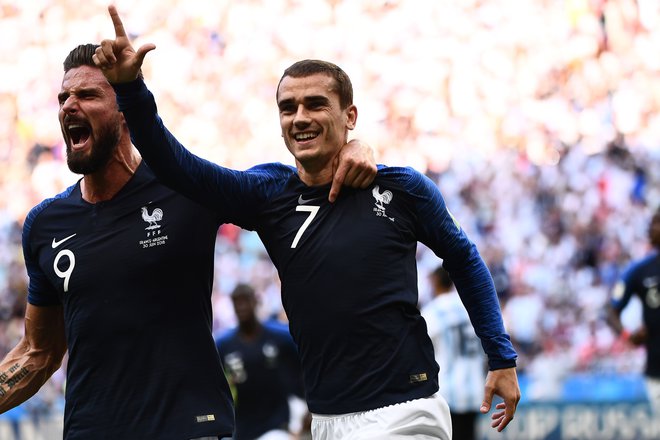 Antoine Griezmann se veseli finalnega izziva in jezi na belgijske opazke. FOTO: AFP