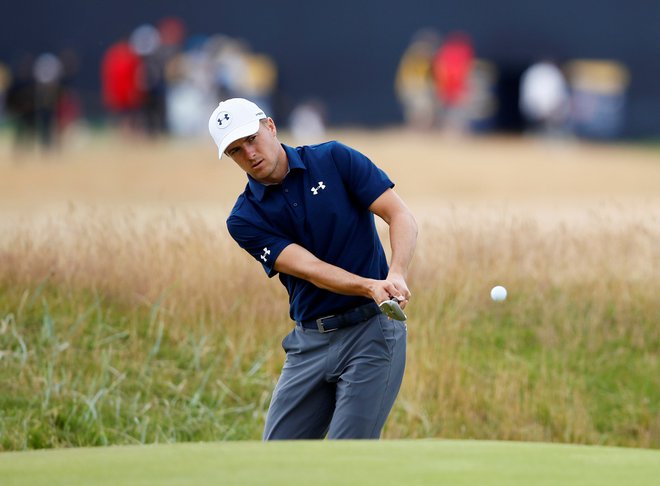 Američan Jordan Spieth na 147. OP Velike Britanije brani lovoriko. Turnir se začenja danes, zmagovalec pa bo znan v nedeljo. Foto Reuters