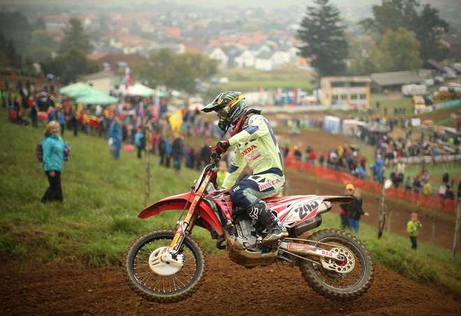 Tim Gajser se je na Češkem dobro znašel. Foto Jure Eržen/Delo