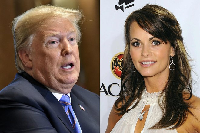 Trump je vedel, da namerava njegov odvetnik kupiti pravice do zgodbe&nbsp;Karen McDougal, ki trdi, da je imela pred desetletjem afero s sedanjim predsednikom ZDA.&nbsp;FOTO: AFP