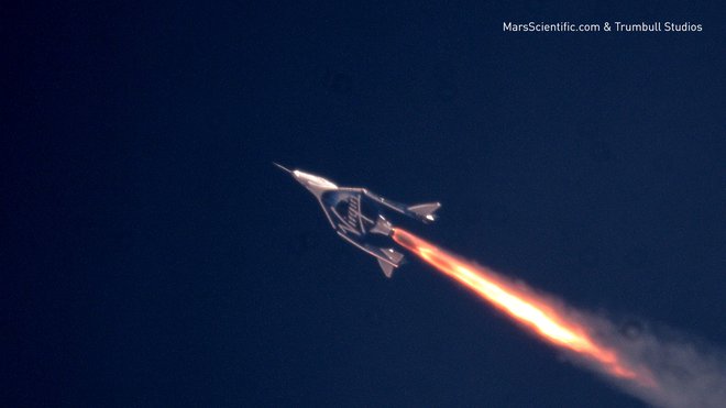 Ustanovitelj podjetja pravi, da niso daleč od uresničitve cilja. FOTO: Virgin Galactic