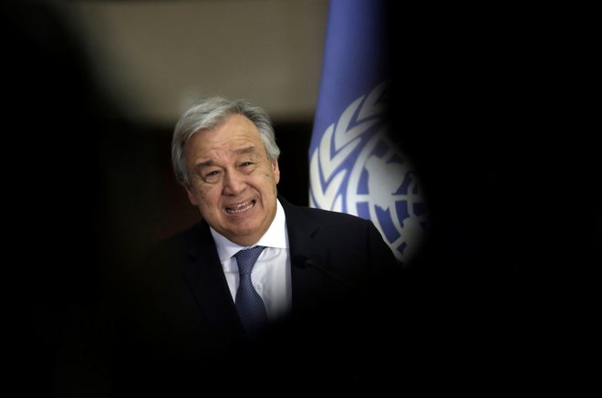 Generalni sekretar OZN António Guterres je opozoril, da se svetovna organizacija ne bi smela nenehno soočati z nevarnostjo bankrota. FOTO: REUTERS/Juan Carlos Ulate