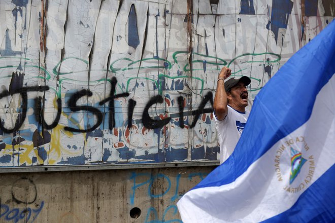 Mesto Masaya je enako kot zdaj tudi v uradni sandinistični zgodovini veljala za simbol vstaje proti diktaturi generala Somoze. FOTO: Marvin Recinos/AFP