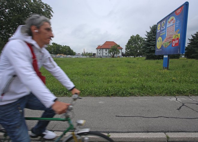 Zemljišče pri dvorcu Lanovž še ne bo zamenjano za zemljišče za gradnjo medloškega protipoplavnega nasipa. FOTO: Tadej Regent