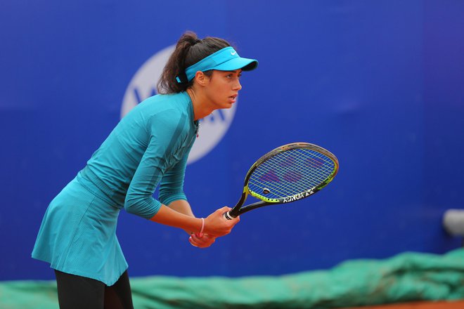 Olga Danilović je v Moskvi najprej dobila svoj sploh prvi dvoboj na ravni WTA, nato pa turnir osvojila. FOTO WTA